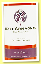 Château (de) Laubade 17 yo 2006/2023 (54.8%, Watt Armagnac, Bas-armagnac)