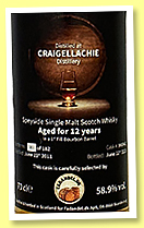 Craigellachie 12 yo 2011/2023 (58.9%, Fadandel, bourbon barrel, cask #900441, 182 bottles) Craigellachie 12 yo 2011/2023 (58.9%, Fadandel, bourbon barrel, cask #900441, 182 bottles)