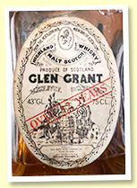 Glen Grant 12 yo (43%, OB, Armando Giovinetti import, -/+1970)