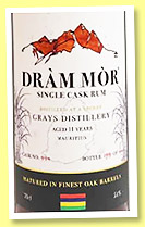 Grays 11 yo 2010/2022 (51%, Dram Mor, Mauritius, bourbon barrel, cask #994, 444 bottles) Grays 11 yo 2010/2022 (51%, Dram Mor, Mauritius, bourbon barrel, cask #994, 444 bottles)