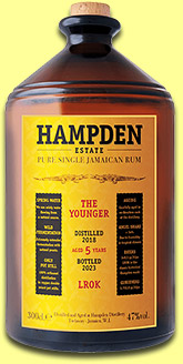 Hampden 5 yo 2018/2023 'The Younger – LROK' (47%, OB, 300cl) 