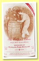 Highland Park 9 yo 1989/1999 (50%, Coopers Choice, for France) Highland Park 9 yo 1989/1999 (50%, Coopers Choice, for France)