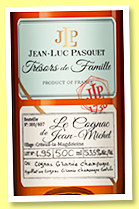 Jean-Luc Pasquet 'Le Cognac de Jean-Michel L.95' (53.5%, OB, Trésors de Famille, Grande Champagne, 395 bottles, 2023)