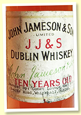 John Jameson & Son 10 yo (OB 'Bottled by Comet Lounge Bars Ltd', -/+ 1960s) John Jameson & Son 10 yo (OB 'Bottled by Comet Lounge Bars Ltd', -/+ 1960s)