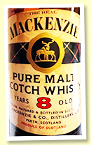 MacKenzie Pure Malt 8 Year Old (46%, OB, Italian import, -/+1970)