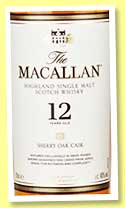 Macallan 12 yo 'Sherry Oak Cask' (40%, OB, +/-2023)