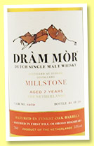 Millstone 7 yo 2016/2023 (53%, Dràm Mor, Netherlands, 1st fill oloroso hogshead, cask #2636, 330 bottles) 