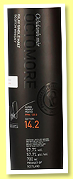 Octomore 5 yo 2017/2023 'Edition 14.2' (57.7%, OB, The Impossible Equation, 1st fill oloroso and 1st + 2nd fill Amarone) Octomore 5 yo 2017/2023 'Edition 14.2' (57.7%, OB, The Impossible Equation, 1st fill oloroso and 1st + 2nd fill Amarone)