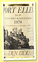 Port Ellen 1978/1992 (43%, Dun Eideann, Auxil Import France, casks #70-77, 3,500 bottles) 