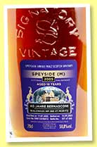 Speyside (M) 18 yo 2005/2023 (58.8%, Signatory Vintage for 40 Jahre Bernasconi, Waldhaus am See St. Moritz, 1st fill oloroso butt, cask #DRU17 A106 #33, 666 bottles)