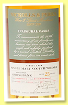 Springbank 25 yo 1997/2023 (49.1%, Nickolls & Perks, Inaugural Casks, fresh rum barrel, cask #242, 105 bottles)