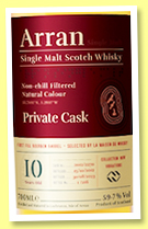 Arran 10 yo 2012/2023 (59.7%, OB, LMDW, New Vibrations, first fill bourbon, cask #2012/2270) 