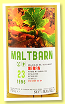 Arran 23 yo 1996/2019 (51.1%, Maltbarn, bourbon, 121 bottles)