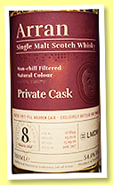 Arran 8 yo 2011/2020 (54%, OB, LMDW French Connections, first-fill bourbon, cask #11/1844, 207 bottles) 