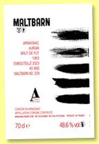 Aurian 40 yo 1983/2023 (48.6%, Maltbarn, Armagnac) 