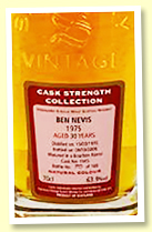 Ben Nevis 30 yo 1975/2006 (63.9%, Signatory Vintage, bourbon barrel, cask #7445, 169 bottles) 