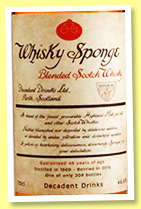 Blended Scotch Whisky 46 yo 1969/2015-2024 (46.6%, Whisky Sponge, Decadent Drinks, blended Scotch, 208 bottles) 