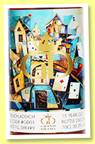 Bruichladdich 15 yo (50.3%, Grand Drams, first fill sherry hogshead, #GD01, 280 bottles, 2023)