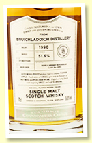 Bruichladdich 29 yo 1990/2020 (51.6%, Gordon & MacPhail 'Connoisseur's Choice', cask #2991, refill sherry hogshead, 173 bottles)

