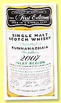 Bunnahabhain 14 yo 2007/2022 (53.9%, The First Editions for Whiskyshop Neumarkt, refill hogshead, cask # HL19623, 265 bottles)