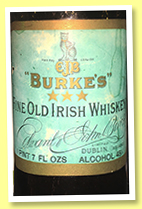 Burke's Fine Old Irish Whiskey 'Three Star' (45%, OB, +/-1930s) 