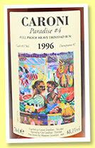 Caroni 1996/2019/2023 (58.10%, Velier, Paradise #4, cask #3786) Caroni 1996/2019/2023 (58.10%, Velier, Paradise #4, cask #3786)