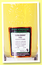 Glen Grant 21 yo 1992/2014 (52.4%, Signatory Vintage, hogshead, cask #55414, 281 bottles) Glen Grant 21 yo 1992/2014 (52.4%, Signatory Vintage, hogshead, cask #55414, 281 bottles)