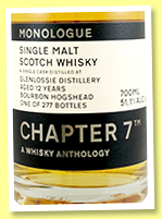 Glenlossie 12 yo 2008/2021 (51.1%, Chapter 7, Monologue, bourbon hogshead, cask #9603, 277 bottles)