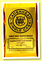 Glenlossie 42 yo 1975/2017 (44.3%, Cadenhead, Single Cask, hogshead, 138 bottles) 