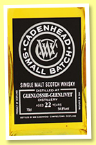 Glenlossie-Glenlivet 22 yo 1993/2016 (54.8%, Cadenhead, Small Batch for The Netherlands, bourbon hogshead, 210 bottles) 