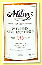 Highland Peated Malt 19 yo 2004/2023 (55.5%, Milroy's Soho Selection, hogshead, cask #12) 