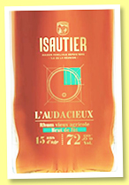 Isautier 15 yo 2006 'Audacieux' (72.8%, OB, La Réunion, Agricole, LMDW Edition, 125 bottles, 2023) Isautier 15 yo 2006 'Audacieux' (72.8%, OB, La Réunion, Agricole, LMDW Edition, 125 bottles, 2023)