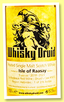 Isle of Raasay 5 yo 2018/2023 (57.9%, Whisky Druid, ex-Bordeaux Red Wine, cask #18/13, 276 bottles) Isle of Raasay 5 yo 2018/2023 (57.9%, Whisky Druid, ex-Bordeaux Red Wine, cask #18/13, 276 bottles)