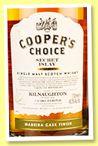 Kilnaughton 'Secret Islay' (48.5%, The Cooper's Choice, Madeira cask finish, cask #1154, 312 bottles, 2023)