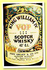 King William IV 'VOP' (40%, OB, John Gillon, France, blended Scotch, +/- 1970) King William IV 'VOP' (40%, OB, John Gillon, France, blended Scotch, +/- 1970)