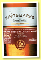 Kingsbarn 'Bell Rock Cask Strength' (61.1%, OB, bourbon and oloroso, 3,600 bottles, 2023) 