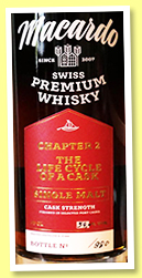 Macardo 'Chapter II' (54%, OB, Switzerland, The Life Cycle of a Cask, finished in Port, 980 bottles, 2022) 