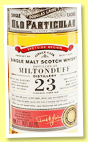 Miltonduff 23 yo 1994/2017 (50.6%, Douglas Laing, Old Particular, refill hogshead, cask #DL 12200, 262 bottles) Miltonduff 23 yo 1994/2017 (50.6%, Douglas Laing, Old Particular, refill hogshead, cask #DL 12200, 262 bottles)