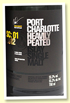 Port Charlotte 9 yo 2012/2022 'SC:01' (55.2%, OB, bourbon and sherry with Sauternes finish)
