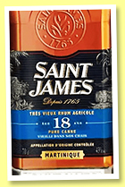 Saint James 18 yo 2004/2023 (43%, OB, Martinique, 2000 bottles, 2023) Saint James 18 yo 2004/2023 (43%, OB, Martinique, 2000 bottles, 2023)