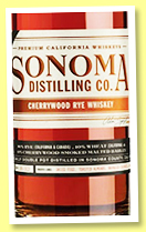 Sonoma Distilling 'Cherrywood Rye' (47.8%, OB, USA, +/-2023) Sonoma Distilling 'Cherrywood Rye' (47.8%, OB, USA, +/-2023)