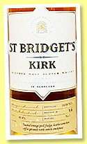 St Bridget's Kirk 'Solera Batch #1' (48.8%, Hannah Whisky Merchants, 186 bottles, 2023) St Bridget's Kirk 'Solera Batch #1' (48.8%, Hannah Whisky Merchants, 186 bottles, 2023)