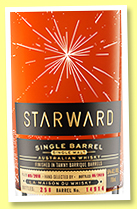 Starward 5 yo 2017/2023 (55.8%, OB for LMDW, Australia, Australian tawny finish, cask #14914, 258 bottles) 