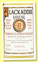 Strathmill 11 yo 2009/2021 (59.9%, Blackadder, 25 Years of Blackadder, Raw Cask, hogshead, cask #80752, 299 bottles) 