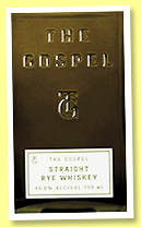 The Gospel (45%, OB, straight rye whiskey, Australia, +/-2023) The Gospel (45%, OB, straight rye whiskey, Australia, +/-2023)