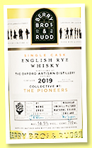 The Oxford Artisan Distillery 2019/2023 (54.5%, Berry Bros. & Rudd, Collective #1 The Pioneers, rye, England, hogshead, cask #21) The Oxford Artisan Distillery 2019/2023 (54.5%, Berry Bros. & Rudd, Collective #1 The Pioneers, rye, England, hogshead, cask #21)