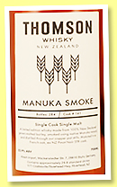 Thompson 'Manuka Smoke' (53.9%, OB, Kirsch Import, New Zealand, cask #141, 284 bottles) Thompson 'Manuka Smoke' (53.9%, OB, Kirsch Import, New Zealand, cask #141, 284 bottles)