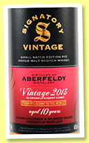 Aberfeldy 10 yo 2013/2024 (48.2%, Signatory Vintage, Small Batch #10, 1st fill oloroso sherry butts) Aberfeldy 10 yo 2013/2024 (48.2%, Signatory Vintage, Small Batch #10, 1st fill oloroso sherry butts)