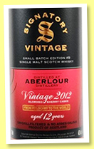 Aberlour 12 yo 2012/2024 (48.2%, Signatory Vintage, Small Batch #9, 1st fill oloroso sherry butts) Aberlour 12 yo 2012/2024 (48.2%, Signatory Vintage, Small Batch #9, 1st fill oloroso sherry butts)