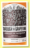 Arbellot de Vacqueur 'Lot No.67' (52.4%, Through the Grapevine, LMDW, Bons Bois, 2023) Arbellot de Vacqueur 'Lot No.67' (52.4%, Through the Grapevine, LMDW, Bons Bois, 2023)